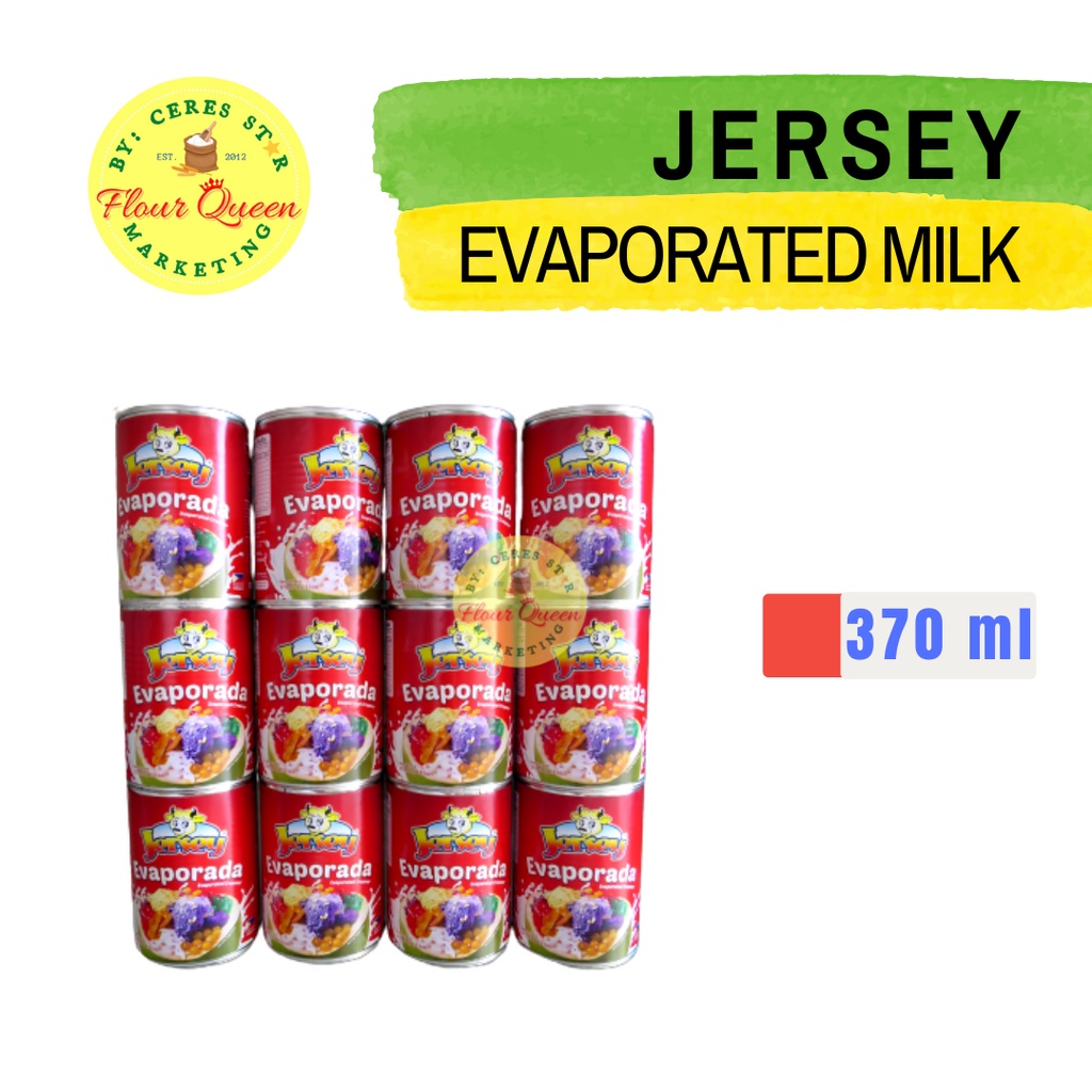 JERSEY EVAPORATED MILK CREAMER FOR BAKING & COOKING 370ML Shopee