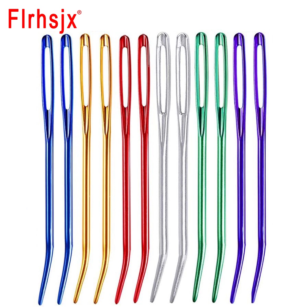 4/16pcs Yarn Needle with Big Eye Knitting Needles Tapestry Bent Tip