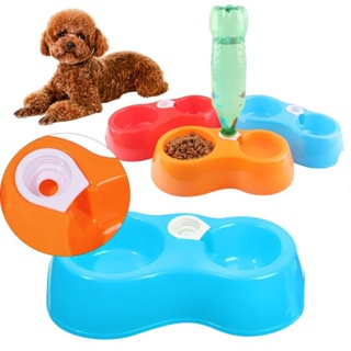 2in1 Pet Bowl Automatic Water Feeder Food Dispenser Dog Cat Bowl Feeding Dispenser Bowl Dog Cat Bowl