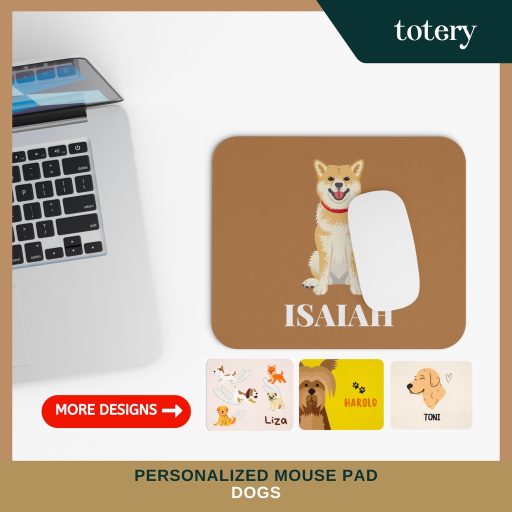 Totery Dogs Personalized Mouse Pad (nonslip, customizable/custom
