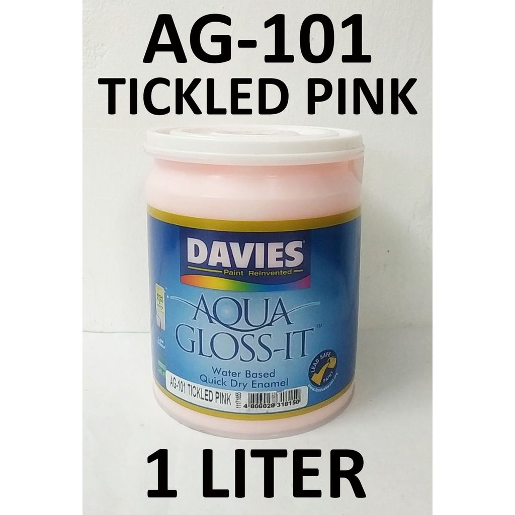 DAVIES PAINT AG101 TICKLED PINK 1 LITER AQUA GLOSS IT