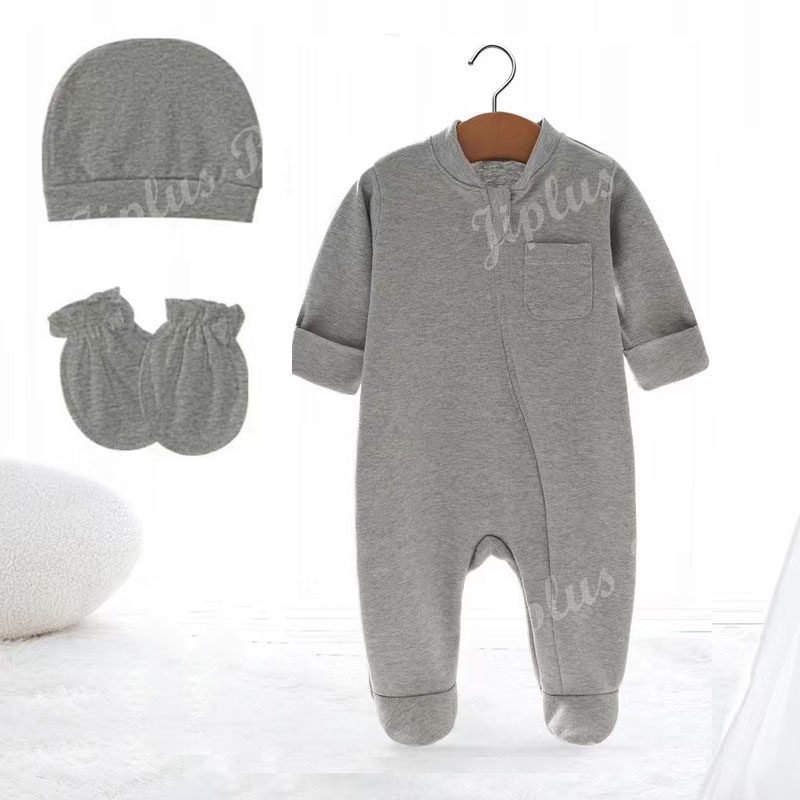 #JP424 Baby romper Newborn Baby clothing Hat Set Swaddle Bedding infant nightwear homewear baby mitten and booties