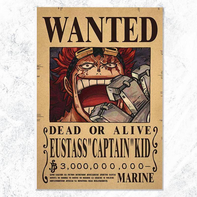 New Edition One Piece Poster KID One Piece Wanted Posters 28.5x42cm(A3 ...