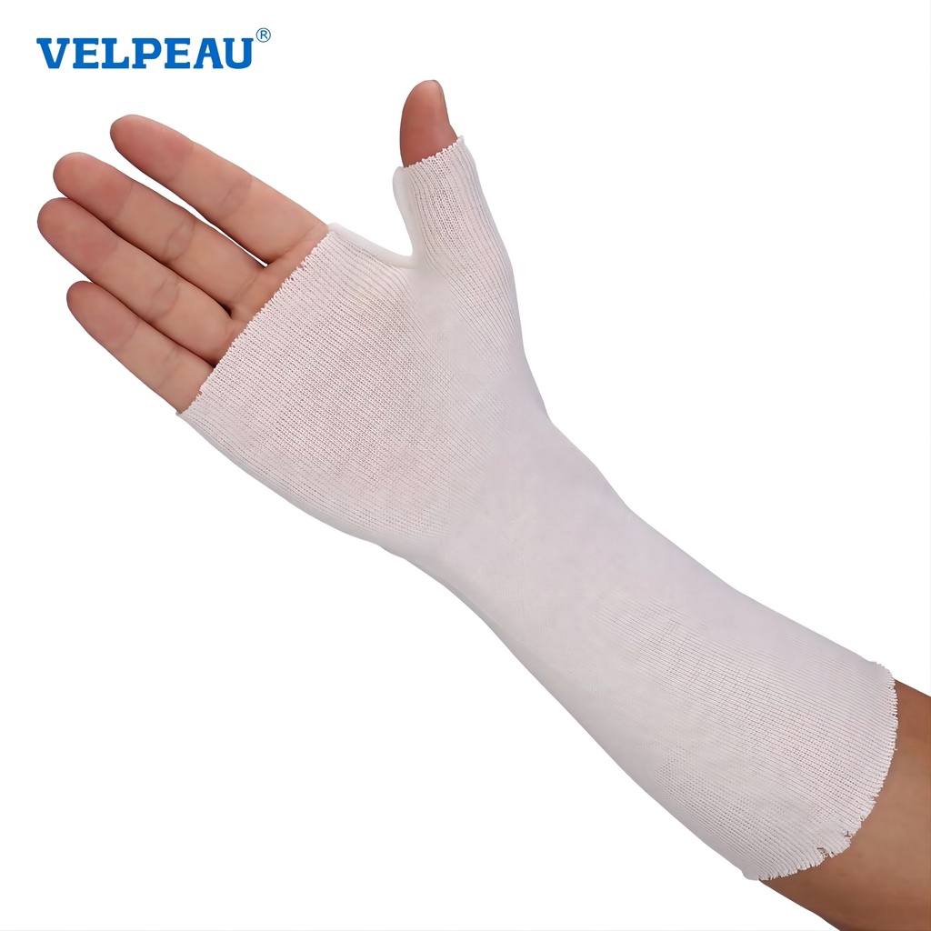Velpeau Wrist And Thumb Spica Stockinette Pack Of 10 Comfy Arm Sock