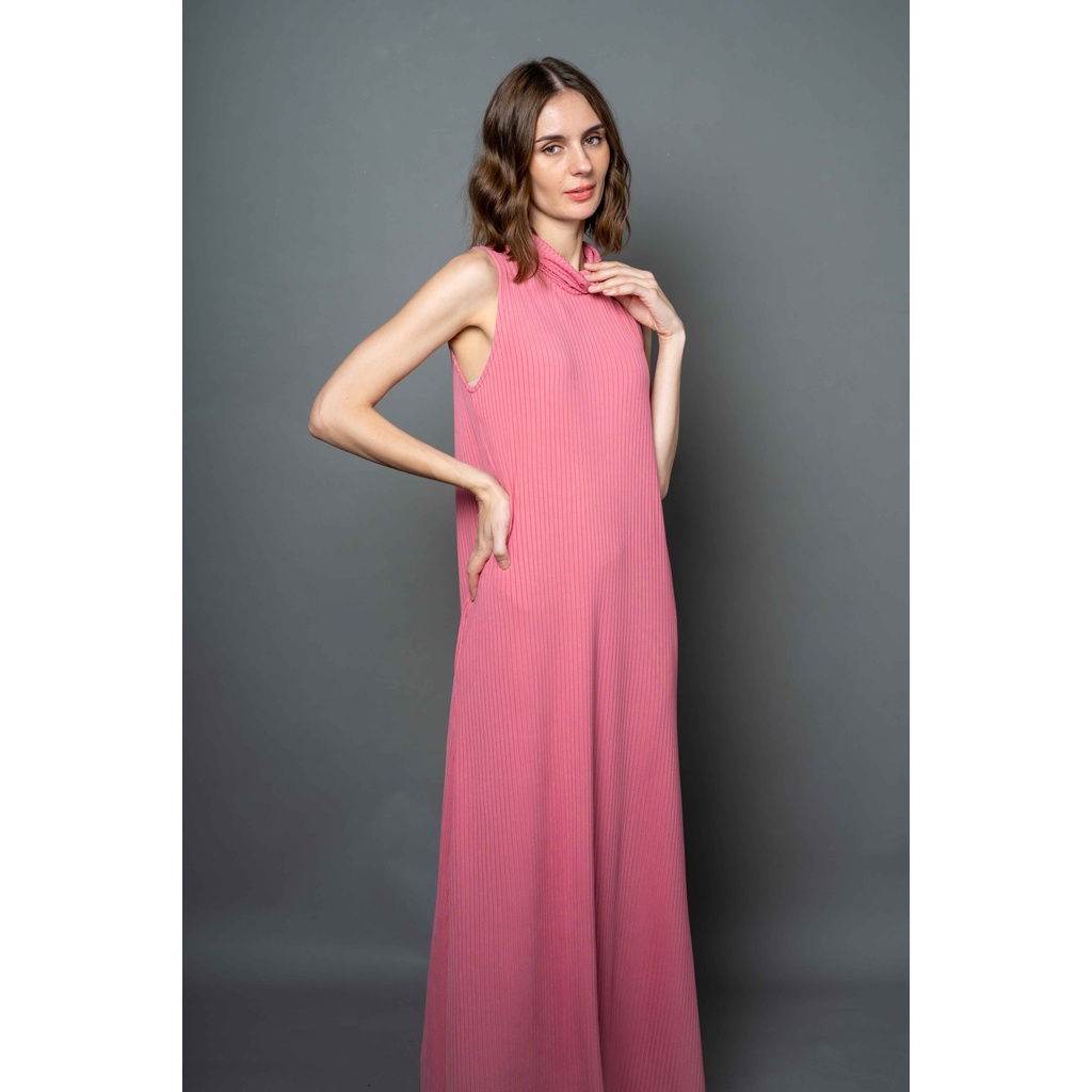 Gilda Cowl Neck Maxi Dress | Old Rose | Shopee Philippines