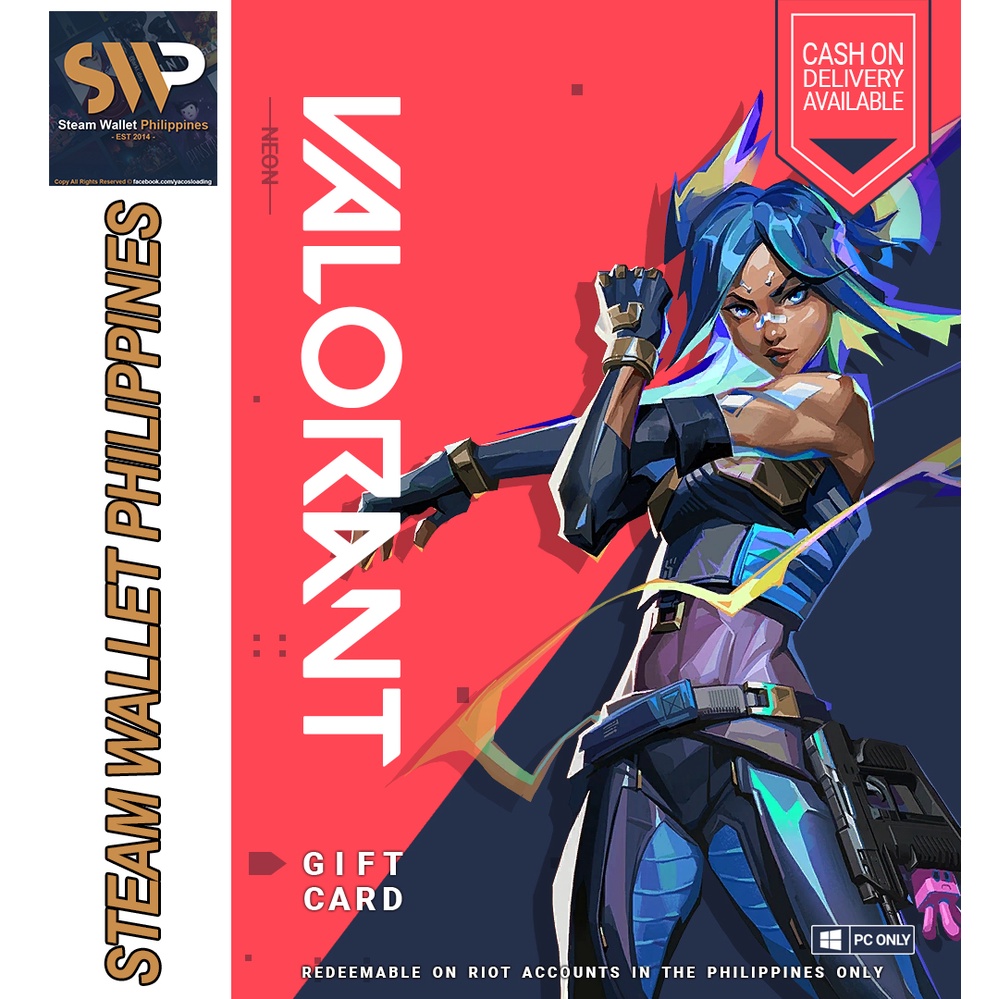 Valorant Points Gift Card - (2100 - 7500) Cod Available | Shopee Philippines