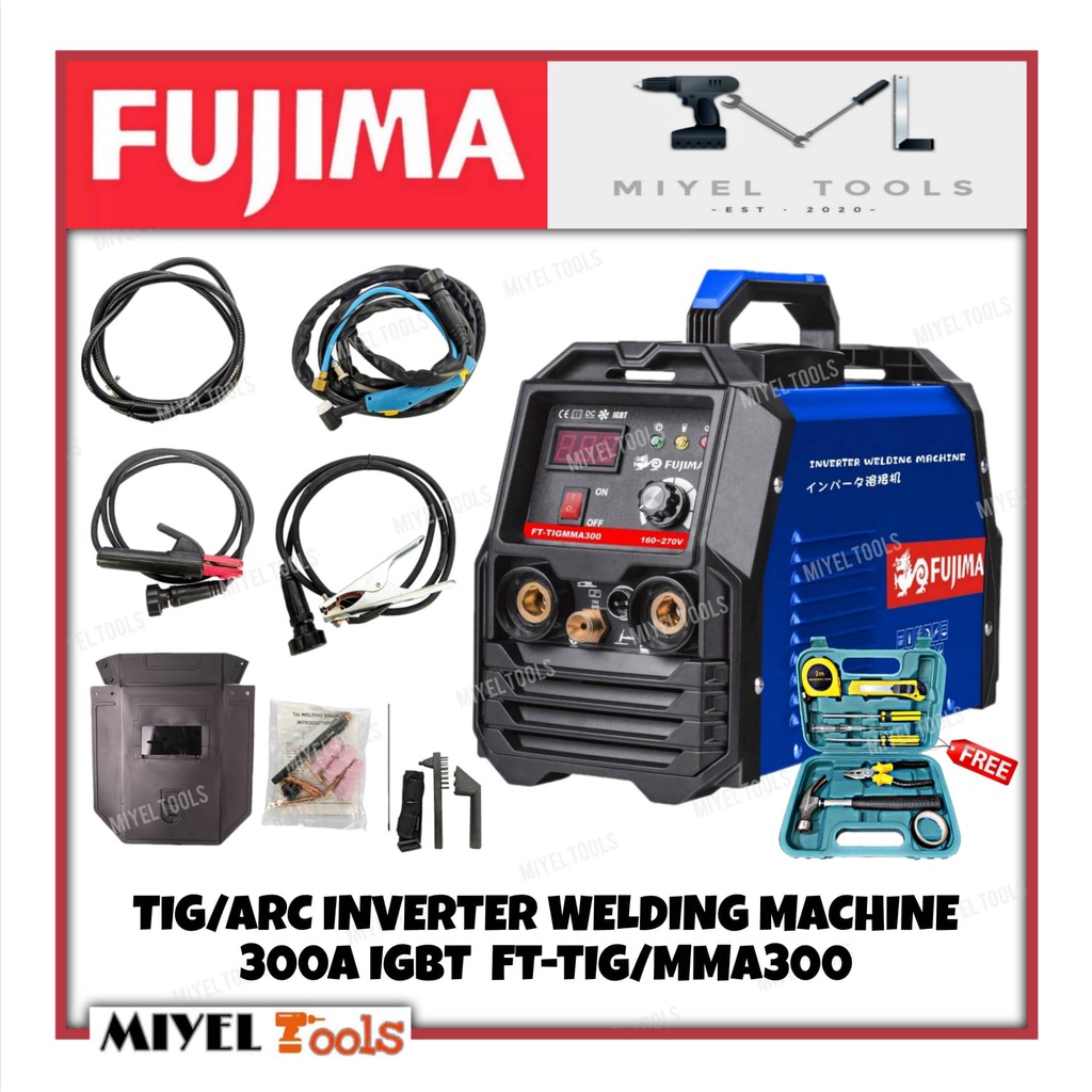 FUJIMA Inverter TIG/ARC Welding Machine 300A FTTIG/MMA300 w/ FREE