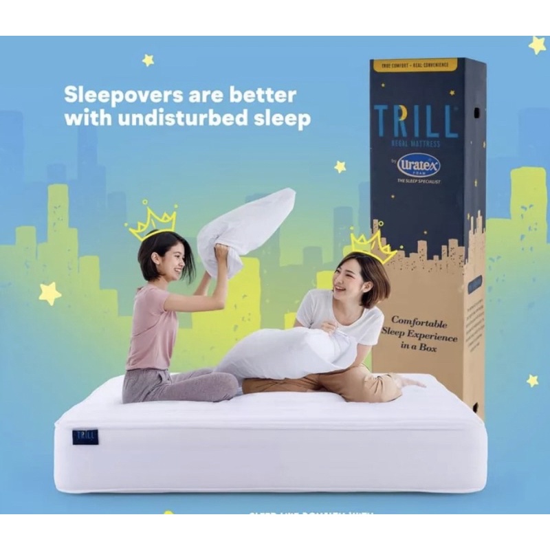 URATEX TRILL AIR MATTRESS SINGLE SIZE 5x36x75 LUXURY FOAM FOR MODERN ROOM ELEGANT QUALITY 100