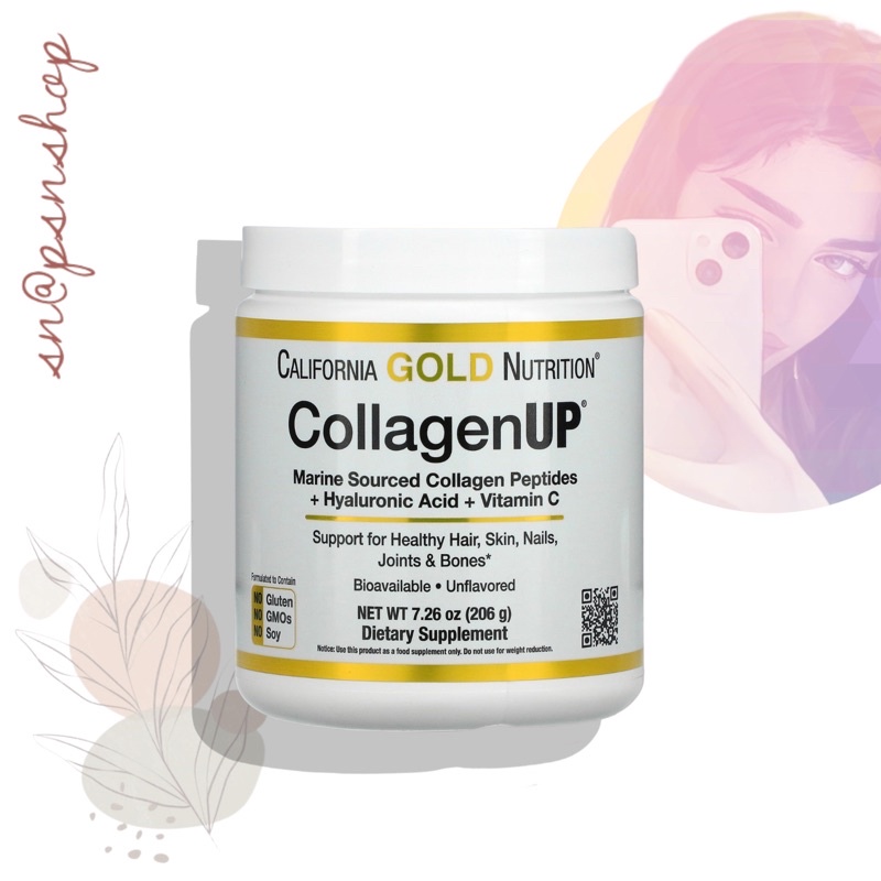 CollagenUp Marine Collagen Peptide Hyaluronic Acid Vitamin C 206g
