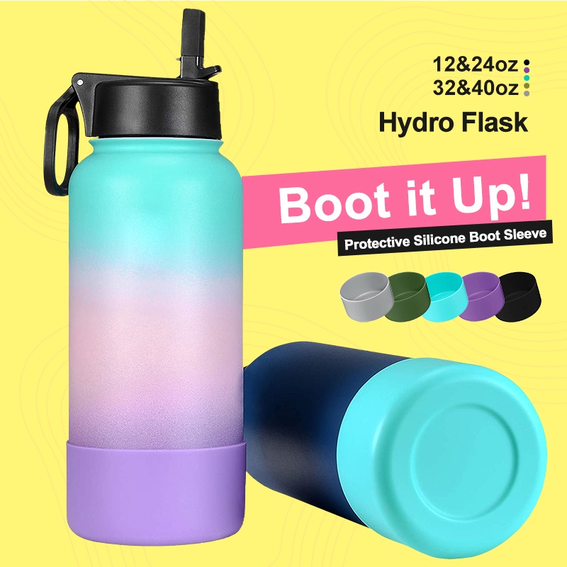 HydroFlask Silicone Protective Sleeve Bottle AquaFlask Non-Slip Cup ...