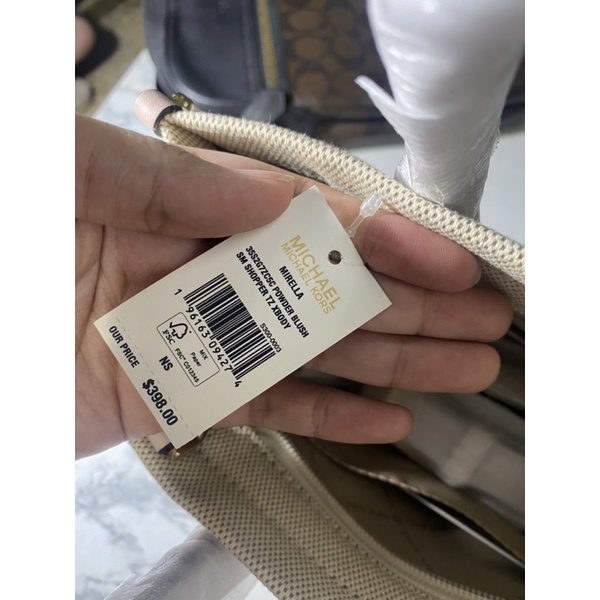 AUTHENTIC Michael Kors MK Mirella small shopper crossbody bag canvas pink  powder blush | Shopee Philippines