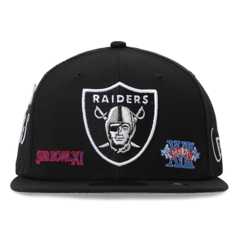 Las Vegas Raiders NFL Historic Champs Black 59FIFTY Fitted Cap