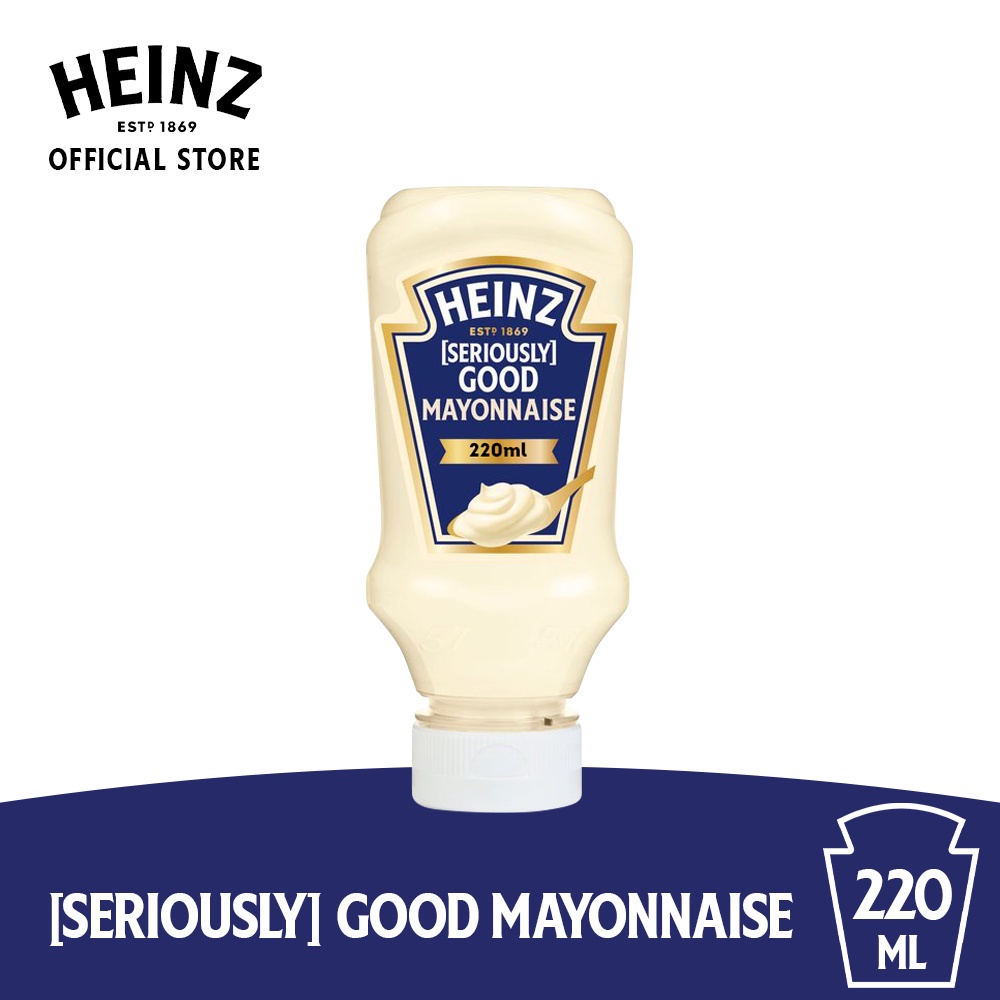 Heinz Seriously Good Mayonnaise 220ml Squeeze Bottle Condiments