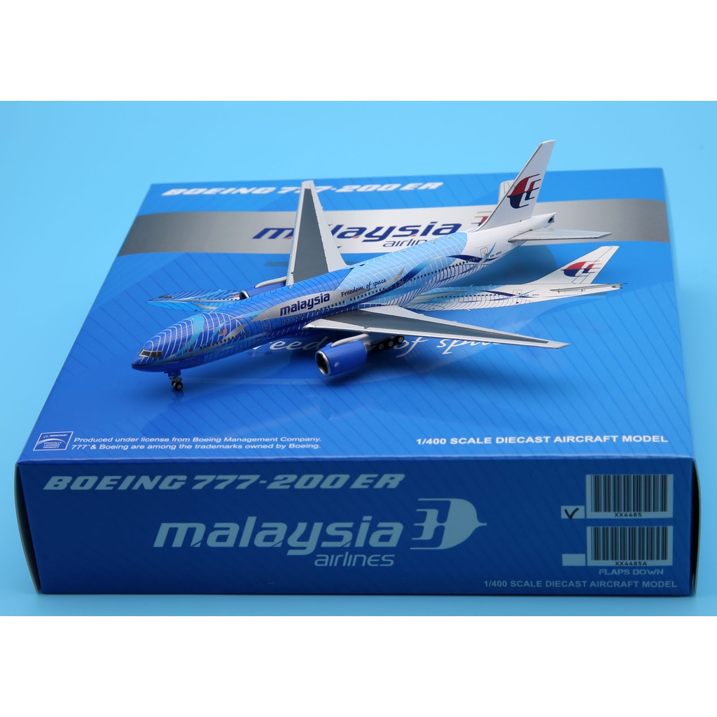 XX4485 Alloy Collectible Plane Gift JC Wings 1400 Malaysia Airlines