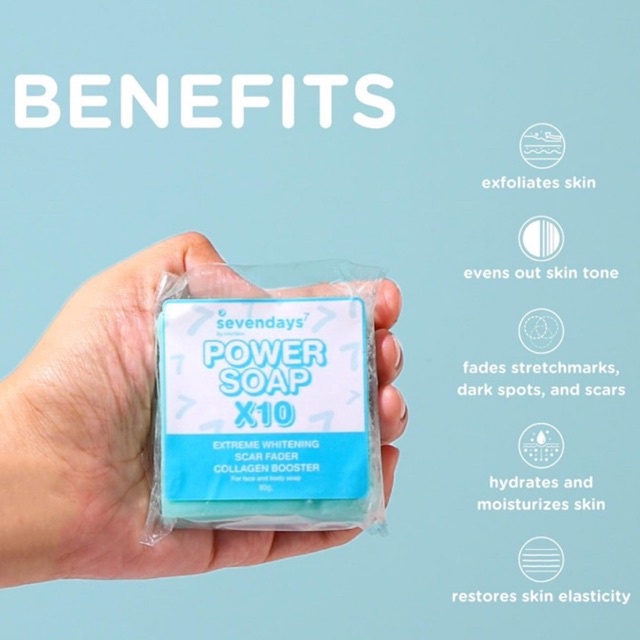 SEVENDAYS 1 BAR Power Soap x10 by Herskin Kath Melendez KathRye Her