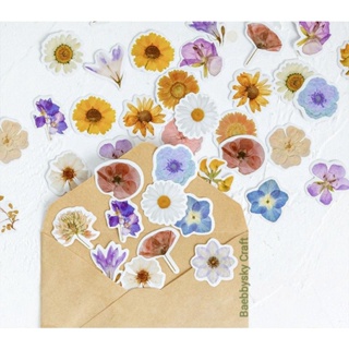 50pcs. flower poem series Deco sticker for scrapbook #2