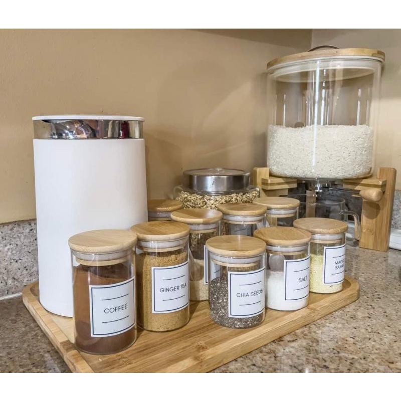 Condiments sticker labels, kitchen essentials labels Shopee Philippines