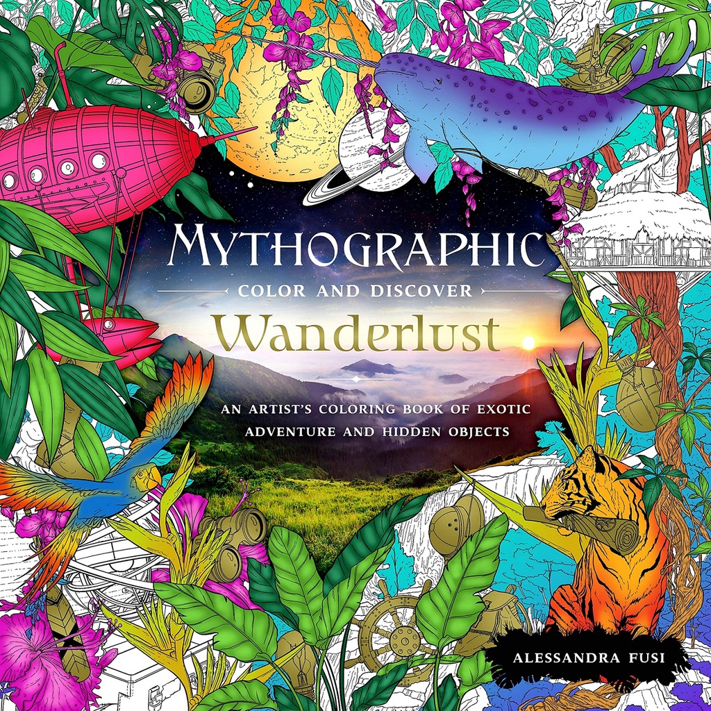 Wanderlust (Mythographic Color And Discover) Adult Coloring Book