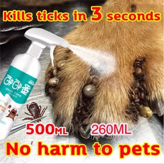 500-260ML Quick Elimination Pet Fleas and Ticks Remover for Household ,Dog Spray for Ticks and Fleas