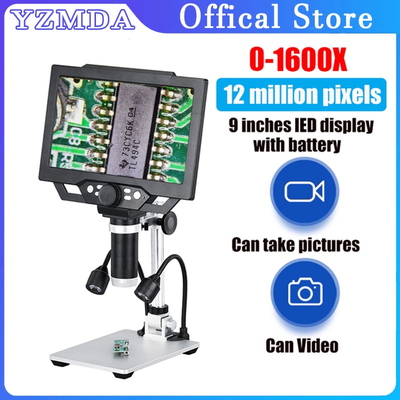 Digital Microscope 9 Inch 1080P Adjustable Liquid Crystal Display 0
