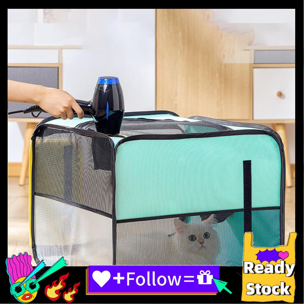 Icegg Pet Hair Drying Box Tear Resistant Breathable Foldable Large