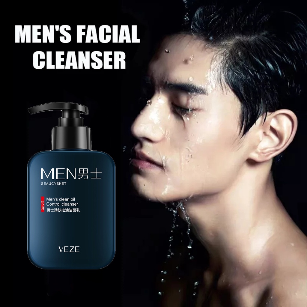 Men Facial Cleanser Face Washing Moisturizing Man Skin Care Oil Control