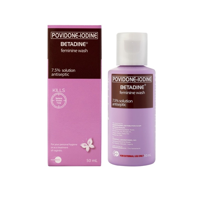 BETADINE (Povidone Iodine) Antiseptic Feminine Wash 25ml and 50ml