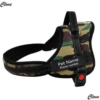 Personalized Reflective Dog Harness Vest NO PULL Adjustable Pet Harness For Dogs ID Customized Name Tag Dog Walking Harnesses AYX7