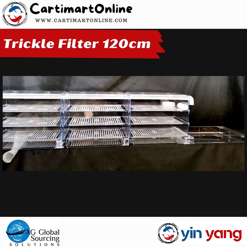 120 cm Trickle Filter for 100 gallons or bigger fish tank aquarium (acrylic material) #1
