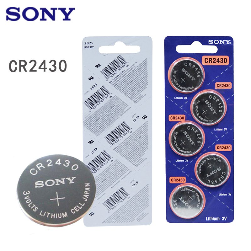 SONY CR2430 Lithium Button Battery DL2430 Cell Coin Batteries 3V For