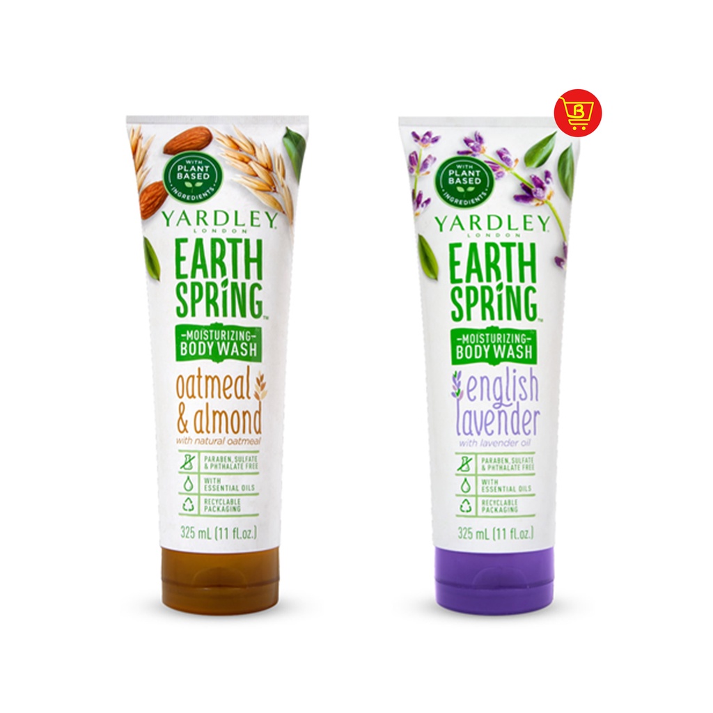Yardley London Earth Spring Moisturizing Body Wash 325ml (Oatmeal