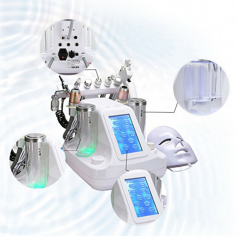 11 in 1 Hydra Dermabrasion RF Bio-lifting Spa Facial Machine Water Oxygen Jet Hydro Diamond Peeling