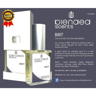 BRIT Eau de Parfum 30ml for Men Inspired by Burberry Brit