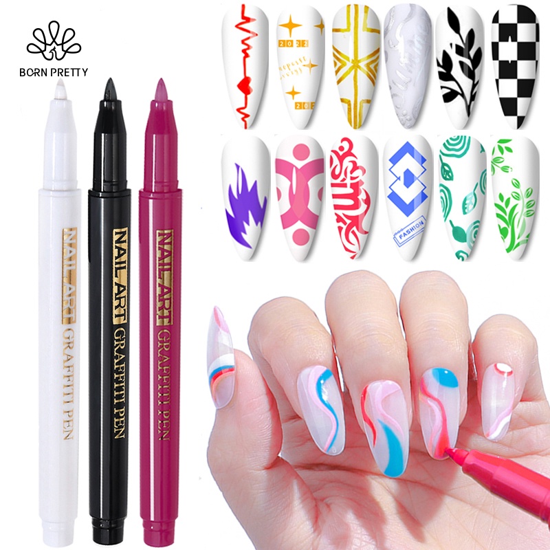 Born Pretty Nail Art Drawing Graffiti Pen Gel Pencil Plastic Waterproof
