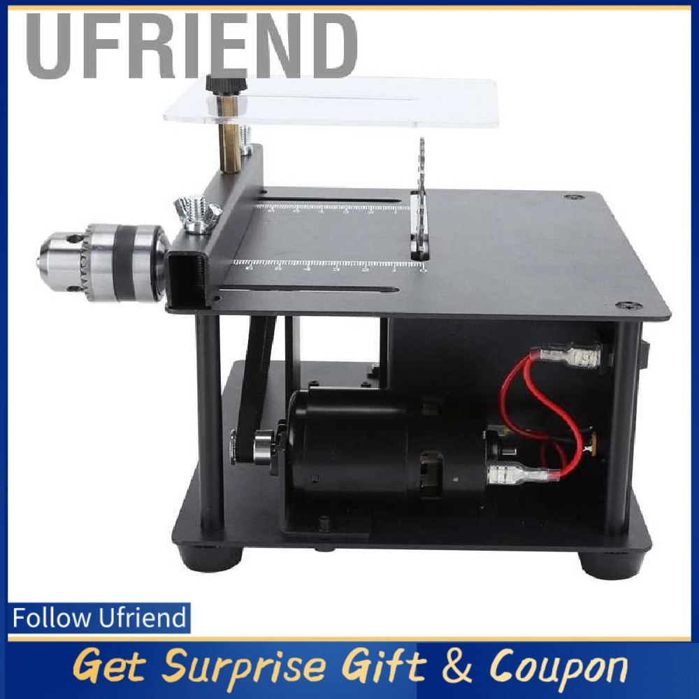 DIY Standard Wood Lathe Mini Machine Polisher Table Saw Cutting With Power