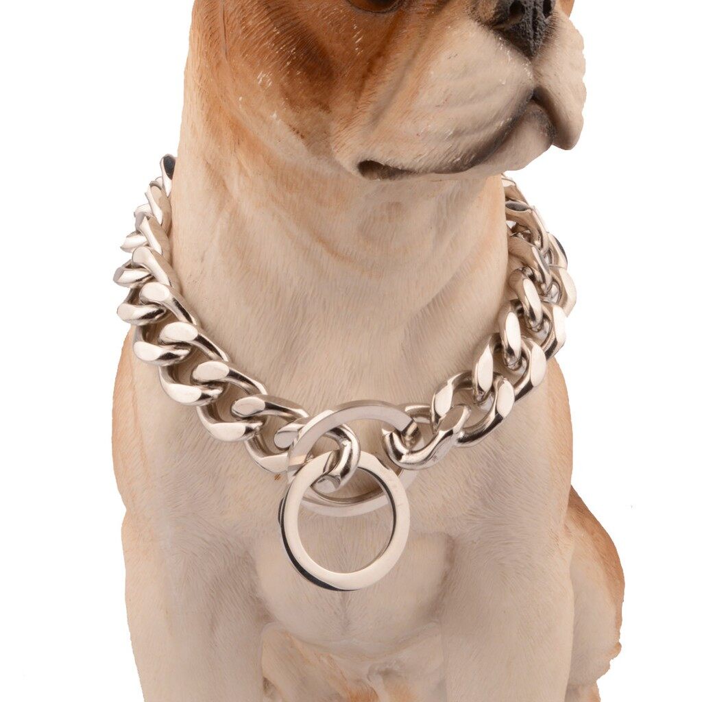 Slip Pet Dog Chain Heavy Stainless Steel Duty Training Choke Chain Collars for Large Dogs Adjustable #7