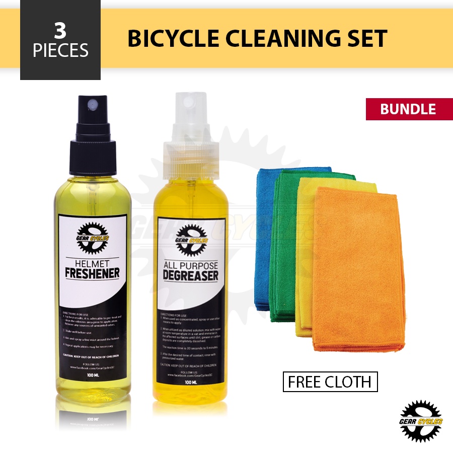 (BUNDLE) Gear Cycles Helmet Freshener Bicycle Degreaser Mountain Road