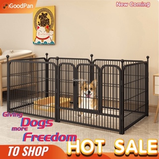 Adjustable Dog Cage Dog Fences Dog Playpen (60×60cm×6pcs) Dog Kennel Pet Fence Pet Cage