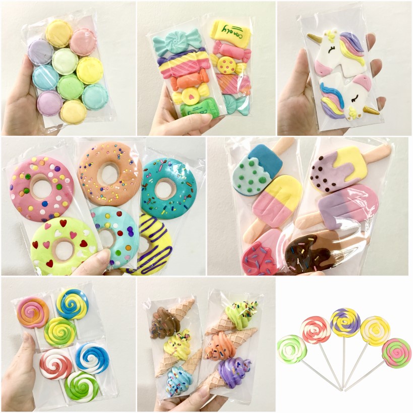 Edible Cake Toppers gumpaste fondant candyland unicorn Shopee Philippines