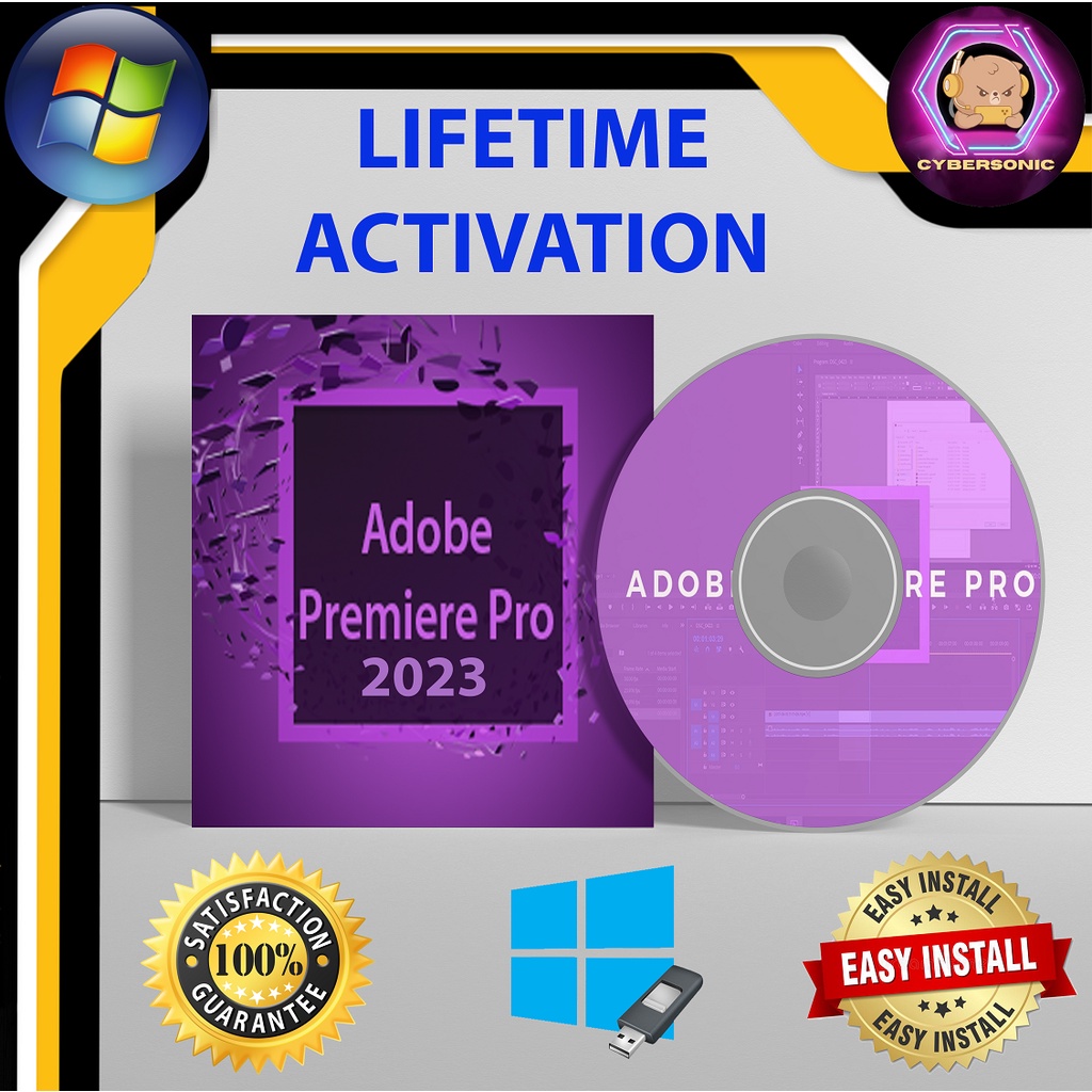 Windows] Adobe.Premiere.Pro.2023 Lifetime Activation [Cybersonic Usb Flash  Drive] | Shopee Philippines