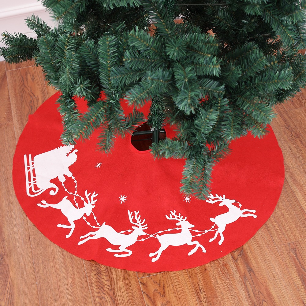 Christmas Elk Tree Skirt 1m Big Decorations Venue Props