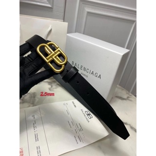 Luxury high-end men's and women's leather fashionable black belt 2.5cm 3.5cm 4.0cm belt #8