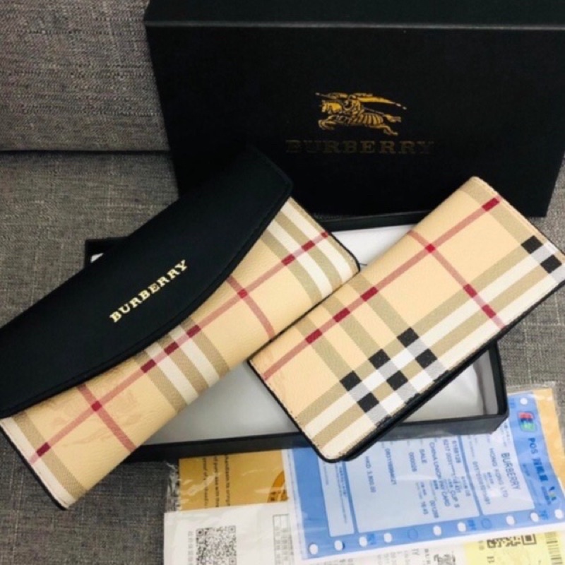 BURBERRY WALLET TRIFOLD LONG WALLET WITH BOX | Shopee Philippines