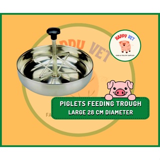 Stainless Steel Piglet Feeder Trough Livestock Feeding Bowl Pig Sow Feeder Farming Equipment