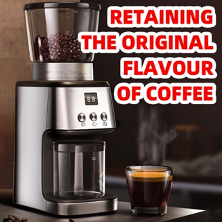 LAHOME Electric Conical Burr Coffee Grinder Automatic Adjustable Mill ...