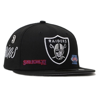 Las Vegas Raiders NFL Historic Champs Black 59FIFTY Fitted Cap #6