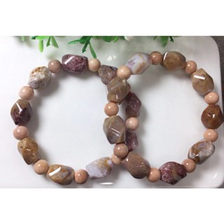 Corral jade spiral bracelet #1