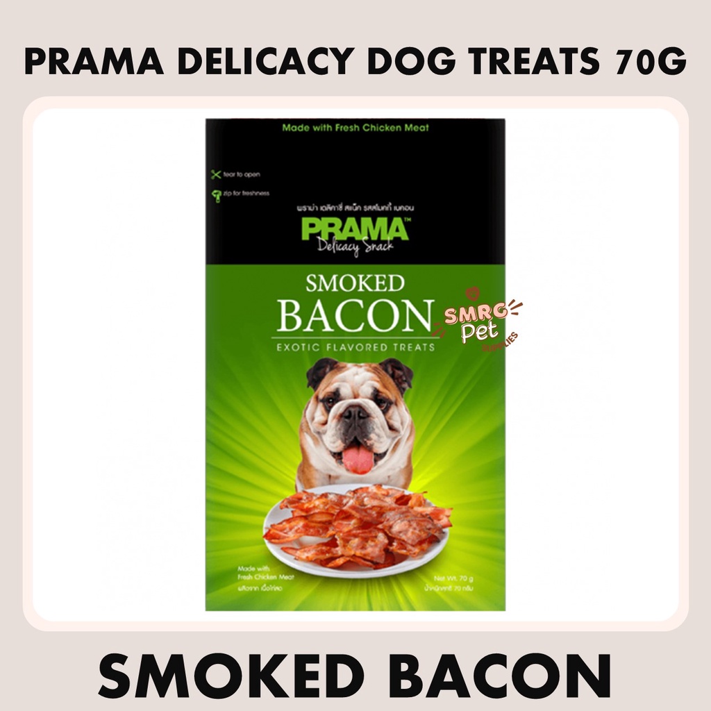 Prama Delicacy Flavored Dog Treat Snack Pet Food 70g Grilled Beef Chicken Pate Salami Salmon Smokey #2