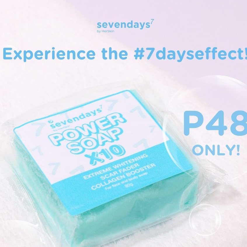 Sevendays by Her Skin Power Soap 10x Extreme Whitening, and Scar Remover Shopee Philippines