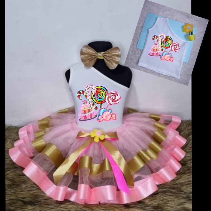 1-7yr Candyland theme Birthday outfit | Shopee Philippines